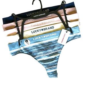 Lucky Brand 5 Pc Thong Panties Size XL